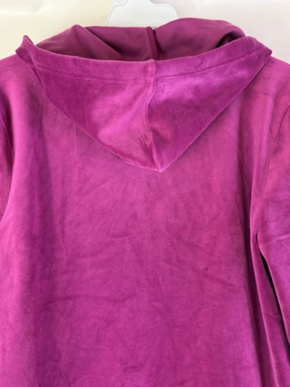 Lilly Pulitzer Larina Velour Zip Up Hoodie Hooded Sweatshirt Purple - Picture 11 of 11
